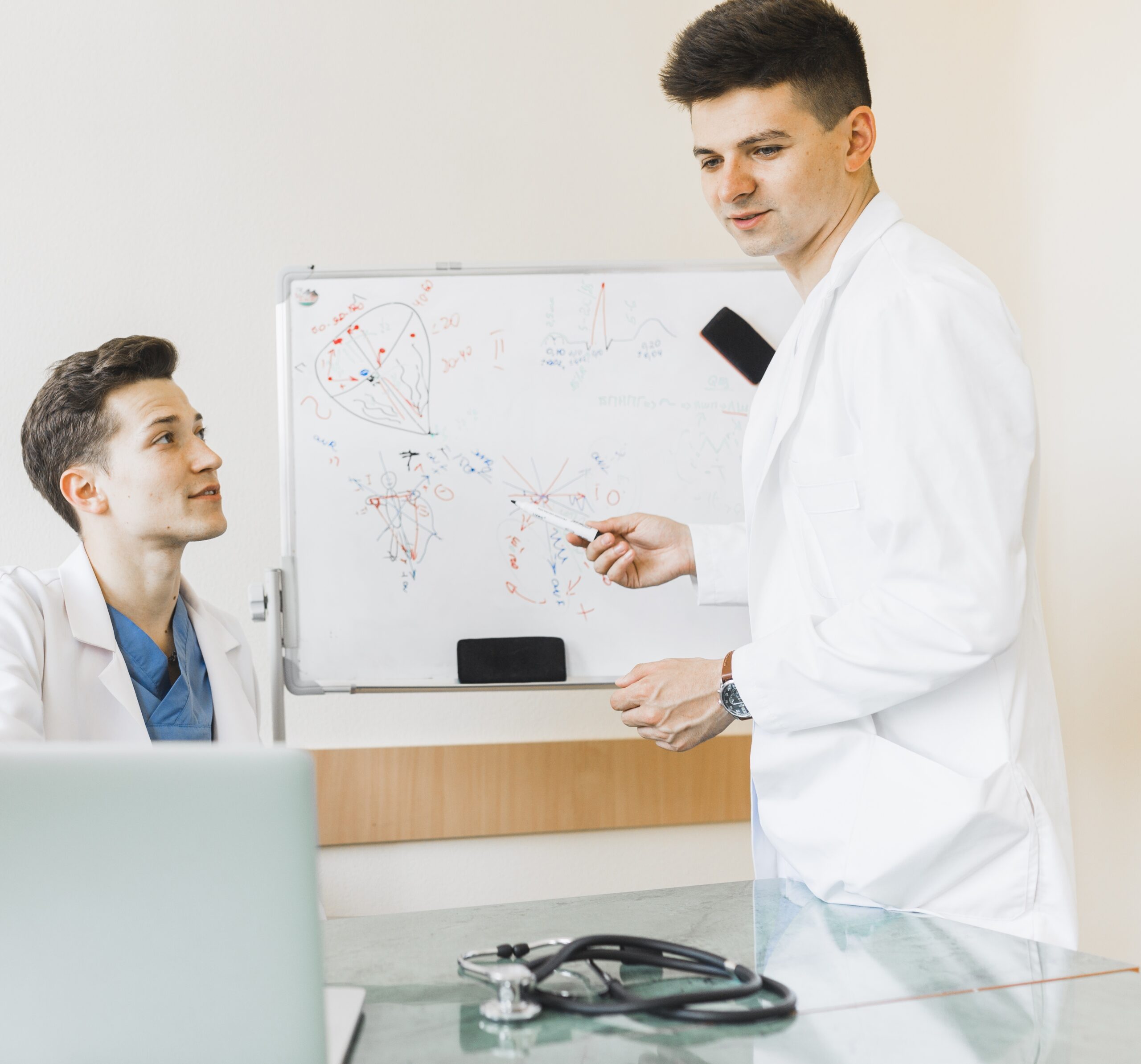 doctors front whiteboard